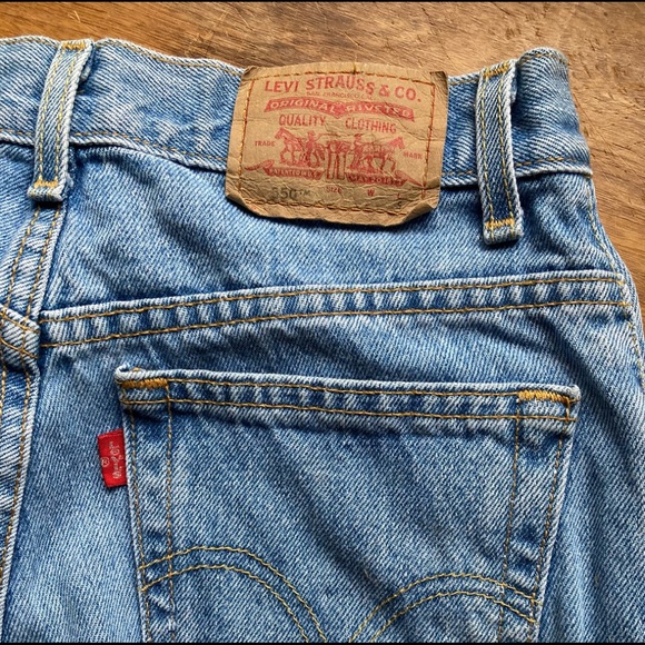 LEVI’S Jeans Vintage CLASSIC RELAXED FIT 550 High Waist Tapered Leg Blue Size 8 - Picture 12 of 15